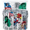 Jay Franco Marvel Comics Comic Cool 100% cotone copripiumino 200 x 200 cm matrimoniale con 2 federe 50 x 70 cm