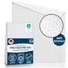 Blumtal® coprirete singolo 90x200 cm - copri rete singola certificato OEKO-TEX - coprirete letto singolo 90x200 cm con strato antiscivolo - protegge il materasso e lavabile a 60°C copri rete 90x200 cm