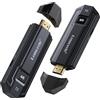 Lemorele Trasmettitore e ricevitore wireless HDMI 4K 5G, trasmissione radio HDMI 8 TXS to 1 RX per streaming video e audio da laptop/PC/fotocamera a monitor/proiettore/TV