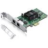 H!Fiber.com 1.25G NIC,2 RJ45 Ports,1.25GbE Scheda di Rete Ethernet,Compatibile con Intel 82576 Chip,Supporto Windows Server/Linux/VMware,PCI Express 2.0 X1 (Non Supporto X11, Mac)