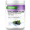 Vit4ever Collagen Plus - 500 g di polvere con MSM, glucosamina HCL, acido ialuronico, estratto di incenso - 100% peptidi idrolizzati di collagene bioattivo - collagene di tipo 1 e 3 - gusto Cola