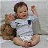 ZIYIUI Bambole Reborn bambino 22 Pollici 55 Centimetri Realistico Neonato Silicone Morbido Bambole Reborn Ragazzo occhi aperti