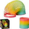 Cepewa 1 molla a spirale arcobaleno, diametro circa 70 mm, altezza ca. 65 mm, colori arcobaleno, in plastica