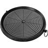 CHYIR Stile coreano BBQ Grill Pan con superficie rivestita Maifan antiaderente senza fumo Barbecue Piastra per Indoor Outdoor Grilling 32x32cm