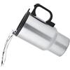 Natudeco 12V 450ml Tazza riscaldante per auto Tazza da viaggio per auto Bollitore elettrico riscaldato Tazza da viaggio in acciaio inossidabile Tazza da caffè riscaldante per auto elettrica termica risca