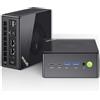 GMKtec Gaming Mini PC K8 Plus AMD Ryzen 7 8845HS (8C/16T, fino a 5,1 GHz) 32 GB di RAM DDR5 1 TB SSD, Computer desktop Oculink/Dual NIC 2,5G/WIFI 6E/BT5.2/HDMI 2.1/USB4/USB3.22 + USB2.0