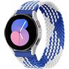 EMIOBAND Solo Loop Intrecciato Compatibile per Samsung Galaxy Watch 3 45mm/Galaxy Watch 46mm/Gear S3, 22mm Nylon Elastico Sportivo Cinturino Compatibile per Huawei Watch GT2 Pro/GT2e/GT 2 46mm