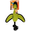 Nerf Dog Grande anatra di lancio in nylon con design interattivo, verde