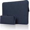 JOOEER 13 Pollici Custodia per Laptop per 13,3 Pollici Macbook Air/Pro 13-13,3 Pollici Laptop PC, Custodia per Laptop Protettivo Impermeabile con Tasca per Accessori, Blu Navy