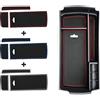 BIXUAN Scatola Organizer compatibile con Peugeot 3008 5008 508GT/SW/DS 7 Crossback 2016-2022 Bracciolo Immagazzinaggio per Console Centrale, Braccioli con Tappetino Antiscivolo(bianco+rosso+blu)