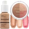 Hilareco PHOERA Foundation, PHOERA Contour Palette Tonalità con evidenziatore, Bronzer e Rouge, Trucco PHOERA (105+ #003 Contour/Sand+#003, 110 g (Confezione da 1))