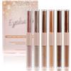 Cozlly Ombretto Liquido a Doppia Estremità, 6 Pcs 12 Colori Ombretti Liquidi (6 Colori Opaco + 6 Colori Perlescente Glitter), Asciugatura Rapida, Impermeabile, Lunga Durata, per Trucco Quotidiano