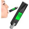 Generico Etilometro Alcolico,Penna di Rilevamento per Test Alcolici Retroilluminati con Display A LED Digitale Professionale | Rilevatore di Alcol Portatile con Avviso Luminoso E Acustico, Ricarica USB