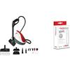 Polti Vaporetto Smart 30_R, Pulitore a Vapore 3 bar, Vano Porta Accessori Integrato & Kalstop PAEU0094 Anticalcare per Apparecchi a Caldaia