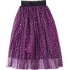 Verve Jelly Gonne da bambina in tulle per bambine Set gonne lunghe in tulle principessa con stampa cielo stellato per feste di compleanno 150 salsa viola 11-12 anni