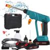 WingFly Idropulitrice a Batteria Portatile, Idropulitrici Professionale con Due Batteria e Accessori Per Pulizie Esterni Giardino Auto