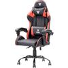 itek Gaming Chair RHOMBUS PF10 - PVC, Doppio Cuscino, Schienale Reclinabile, Nero Rosso - ITCGPF10BR