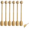 Dzmuero Cucchiaio per Miele, Cucchiaio Miele Legno, Spargimiele, 6 Pezzi di Cucchiai per Miele, Bastoncino per Miele, Dosatore per Miele per Matrimonio, Compleanno, Baby Shower, Natale, Festa