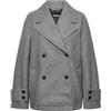 PIECES Pcnova Grey Jacket Cappotto Corto, Melange Grigio Medio, M Donna