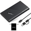 fanxiang 2 TB SSD Esterno Portatile, Fino a 2000 MB/s Lettura, USB C USB3.2 Gen2x2 PSSD, Unità a Stato Solido Esterne Compatibile con PC Desktop/Laptops/Smartphone