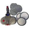 PIESSEONLINE - Mocio Lavapavimenti Compatibile per Dyson V7, V8, V10, V11, V15 - Lava e Aspira Contemporaneamente - Serbatoio Rimovibile - 6 Tappetini Lavabili Inclusi