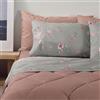 Bassetti Completo Letto Matrimoniale 2 Due PIAZZE Dream 100% Cotone Sopra + Sotto + 2 FEDERE (Powder Grigio)