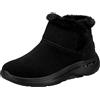 Skechers Go Walk Arch Fit Cherish, Stivaletto Donna, Camoscio Nero, 37 EU