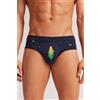 Intimissimi Slip Cotone Superior Stampa Pannocchie Blu