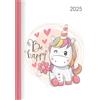 Alpha Edition Lady Journal Unicorn 2025 - Agende Lady Journal 10,7 x 15,2 cm