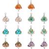 SUPERFINDINGS 28 Pz Lega Albero della Vita Ciondoli 7 Stili Chakra Stone Ciondoli Natural Gemst1 Chip Perline Ciondoli Ciondoli per Collana Bracciale Creazione di Gioielli, Foro:4~4.5mm