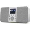 MangoKit MD5 DAB stereo con altoparlante Bluetooth,digitale DAB+,radio FM da alimentata a rete a batteria,display a colori,40stazioni preimpostate,sveglia e orologio,Snooze,porta cuffie-grigio pietra