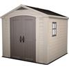 Keter Casetta da Giardino Factor 8x8, Beige, 256,5 X 255 X 243 h