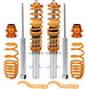 maXpeedingrods 4X Kit Coilovers Assettata Ammortizzatori Coilover Sospensioni Altezza Regolabile per Volkswagen Golf 4 per Seat Leon per New Beetle