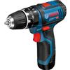 Bosch Trapano Avvitatore a Batteria 10.8 V Giri/min 0-400/1.300 + 2 Batterie + Caricabatteria + Valigetta - 0.601.9B6.906 GSB 10,8-2LI