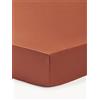 Westwing Collection Lenzuolo con angoli topper in raso di cotone Premium -