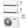 Ferroli Climatizzatore Condizionatore Ferroli Serie Giada Wifi R32 Dual Split 12000 + 12000 BTU con U.E. 2CP001QF 21000 BTU 21-3 Classe A++/A+ NOVITA' 2023
