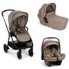 Nuna - Passeggino Trio Triv next con Navicella Lytl e Seggiolino Auto Pipa Next - Cedar