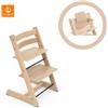 Stokke - Seggiolone Tripp Trapp in legno di Quercia con baby set 2 - Natural