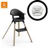 Stokke - Seggiolone Clikk con cuscino - Black Natural