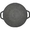 Srdh Padella Barbecue Coreana, 6 Strati di Rivestimento in Materiale Naturale griglia Antiaderente con Doppi Manici, Padella Coreana per induzione, fornello a Gas (38 cm)