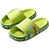 SEAUR Ciabatte da bagno per bambini e bambine, con dinosauro, nuvole, in PVC, morbide e antiscivolo, 24-35, verde, 28/29 EU