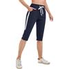 Gyabnw Pantaloni Sportivi Donna Capri Fitness Pantaloni Cropped Estivi 3/4 Casual per Jogger Running