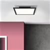Lightbox Plafoniera a pannello LED plafoniera, 30x30cm, 18 watt, luce bianca fredda 2340 lumen, 4000 Kelvin, metallo/plastica, nero