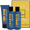 BODY & EARTH Set regalo per uomo, kit da viaggio - set regalo per le feste con profumo di oceano fresco, kit per la cura della pelle da uomo include gel doccia, Regalo di San Valentino per lui