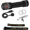 Armytek Torcia frontale LED Armytek Nuovo Wizard C2 WR bianco freddo e rosso 1200 lumen Ricaricabile USB + batteria 18650