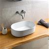 KAMALU Lavandino bagno da appoggio ovale 46cm | KLY-4600