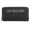 MOSCHINO Portafoglio donna Love zip around nero/nichel AS25MO02 JC5611PP1MKD000B NERO