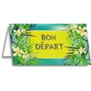 afie 69 - 4220 carte partenza pensione paillettes Giglio Floreale fresco Foglio Palma Natura esotico tropicale AU Revoir félicitation partenza felicità auguri tendenza lucido Brille scintillante