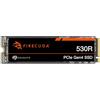 Seagate FireCuda 530R NVMe SSD 4TB, per PS5/PC, M.2 PCIe Gen4 ×4 NVMe 1.4, 7.400 MB/s, 3D-TLC-NAND, 5.050TBW, Data Rescue Service (ZP4000GM3A063)
