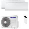 Samsung Condizionatore Samsung Cebu S2 dual split 7000+18000 BTU inverter A++ wifi unità esterna 5.2 kW codice prodotto AJ052TXJ3KG/EU/AR50F07C1AHNEU_1/AR50F18C1AHNEU_1